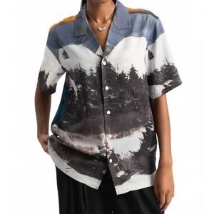 NEW SOULLAND orson collared shirt in blue multi